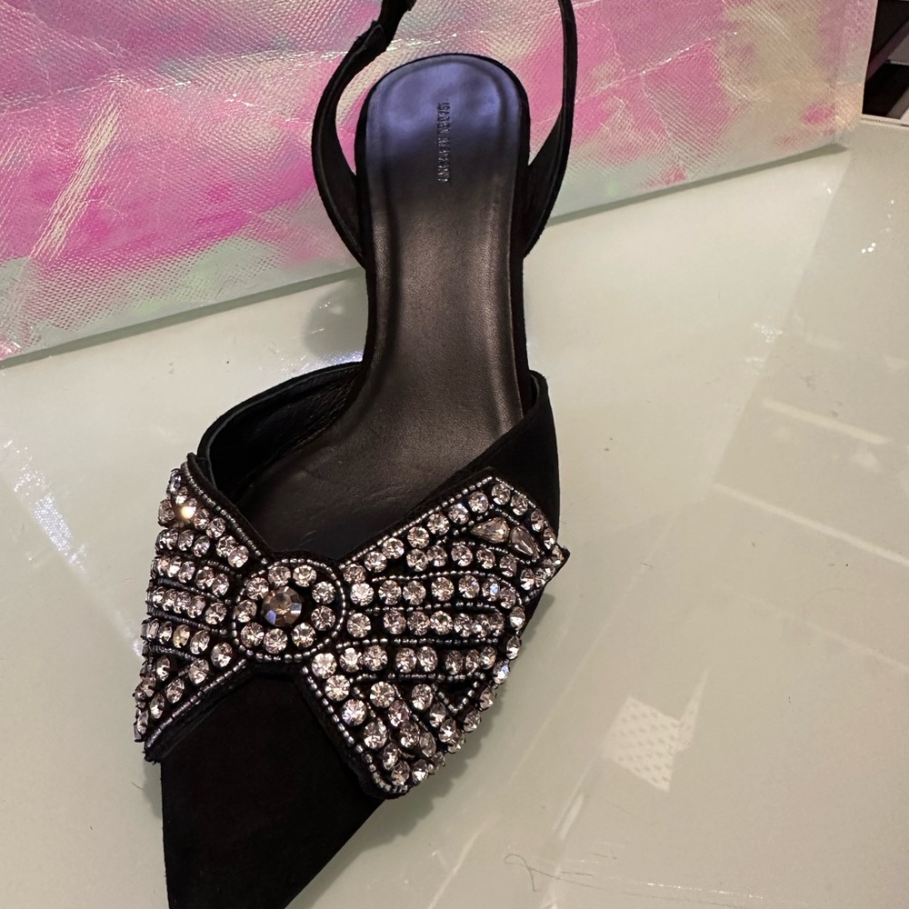 Pre Owned Isabel Marant Designer Pagda Kitten Heel Shoe Size 37 - Picture 3 of 7